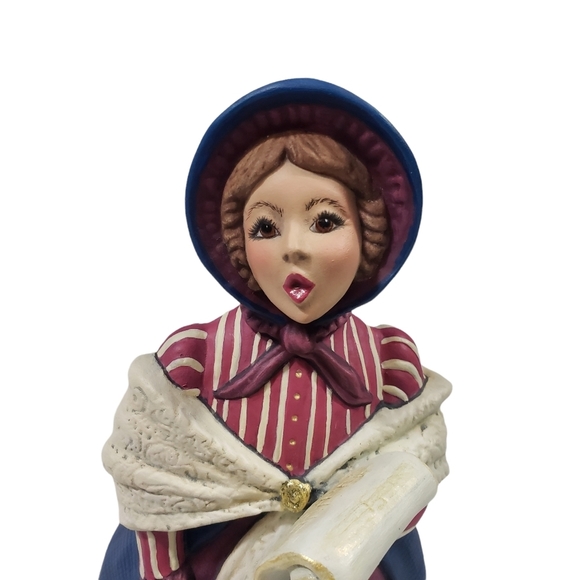 Victorian Ceramic Figurines Family Christmas Carolers Singers Decor Display - Picture 9 of 14